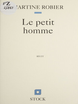 cover image of Le Petit Homme